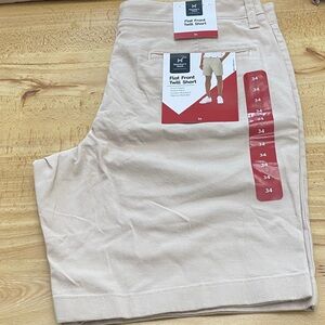 NWT Members Mark Flat front twill men’s shorts
